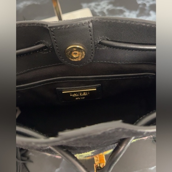 LAUREN RALPH LAUREN Needlepoint Medium Andie Drawstring Crossbody Bag AUTHENTIC - Picture 12 of 15